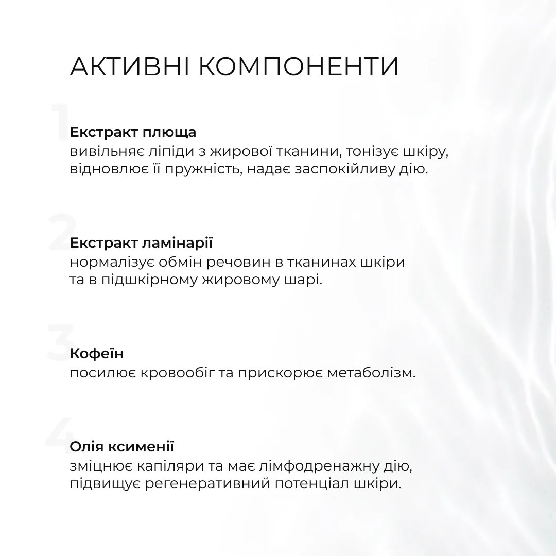 Курс для антицелюлітного догляду в домашніх умовах з активним ліпосомальним антицелюлітним комплексом Hillary