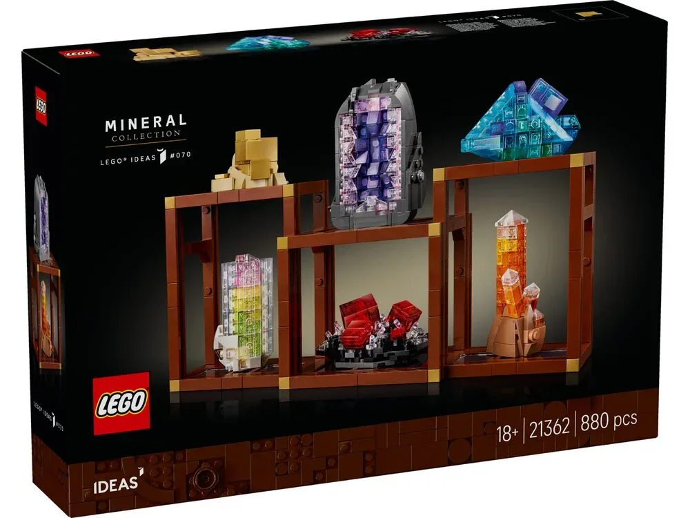 Конструктор LEGO Ideas Колекція мінералів декор різнокольоровий 18+