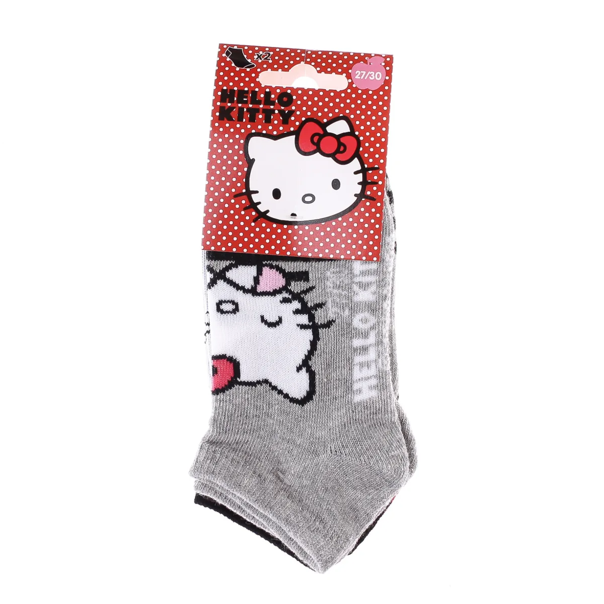 Шкарпетки HELLO KITTY 59% бавовна 24-26 сірі чорні