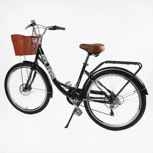 Велосипед городской Corso 26 дюймов стальная рама 16,5 дюймов Shimano 7 скоростей для прогулок и активного отдыха