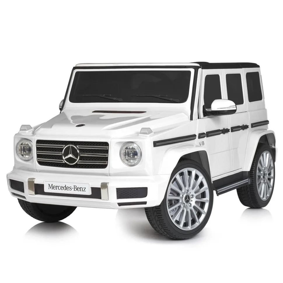 Дитячий електромобіль Джип 4WD 112x35x63 см комбінований білий