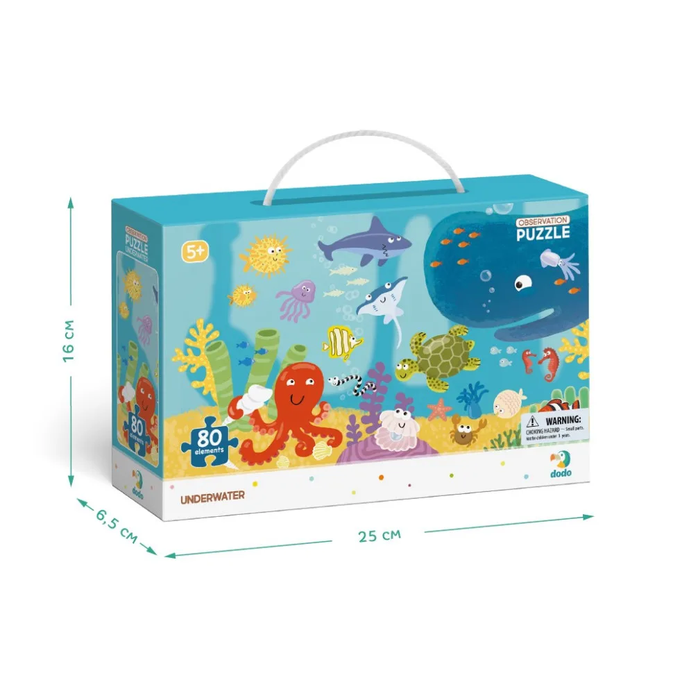 Дитячий пазл DoDo Toys картон 45х31 см 80 елементів Дно Океану