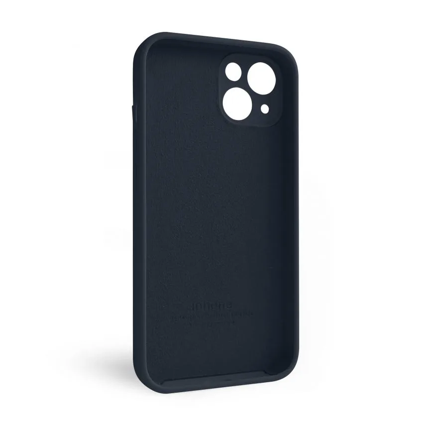 Чохол Silicone Case для Apple iPhone 13 силіконовий закрита камера синій