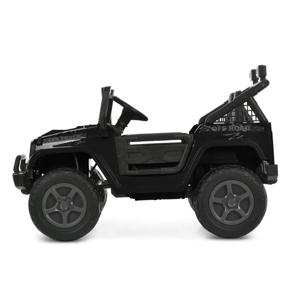 Дитячий електромобіль Bambi Racer екокожа 126х69х76 см чорний
