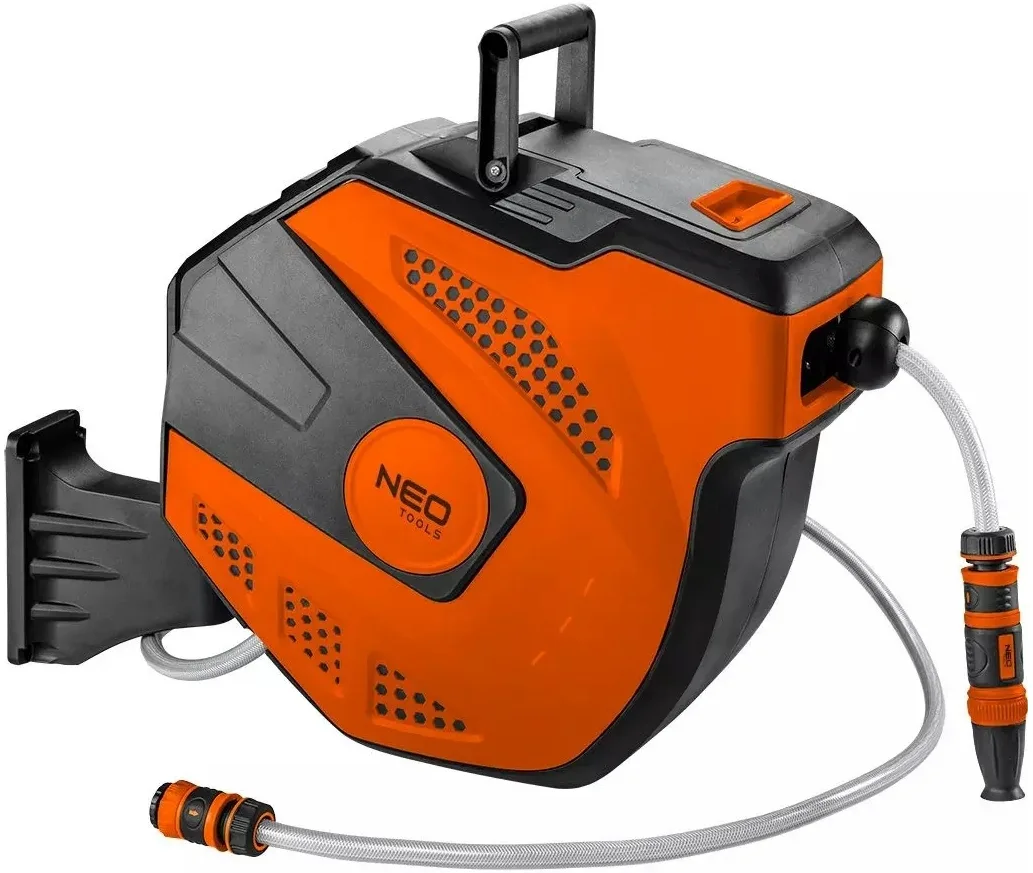 Автоматична котушка з шлангом Neo Tools, 20 м + 2 м шланга 1/2"