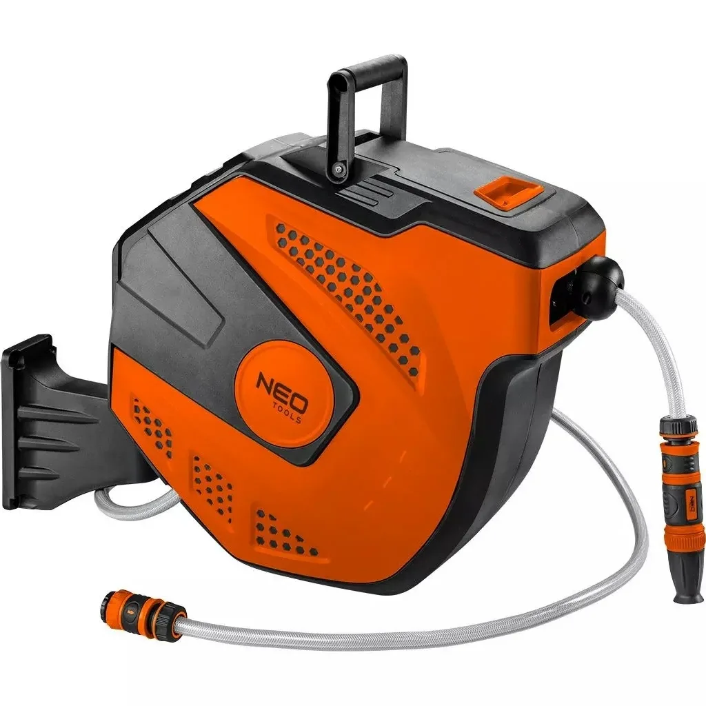 Автоматична котушка з шлангом Neo Tools, 20 м + 2 м шланга 1/2"