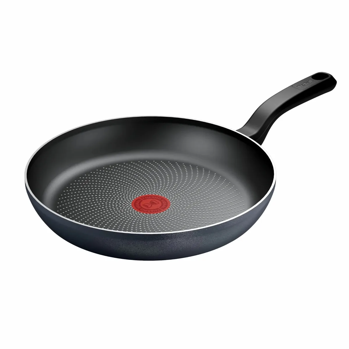 Сковорода Tefal So' Light, 28 см, алюмінієва, з бакелітовою ручкою, чорного кольору.