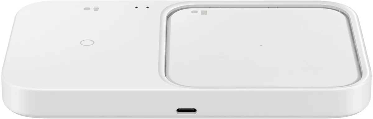 Зарядний пристрій бездротовий Samsung Duo 15Вт, білий