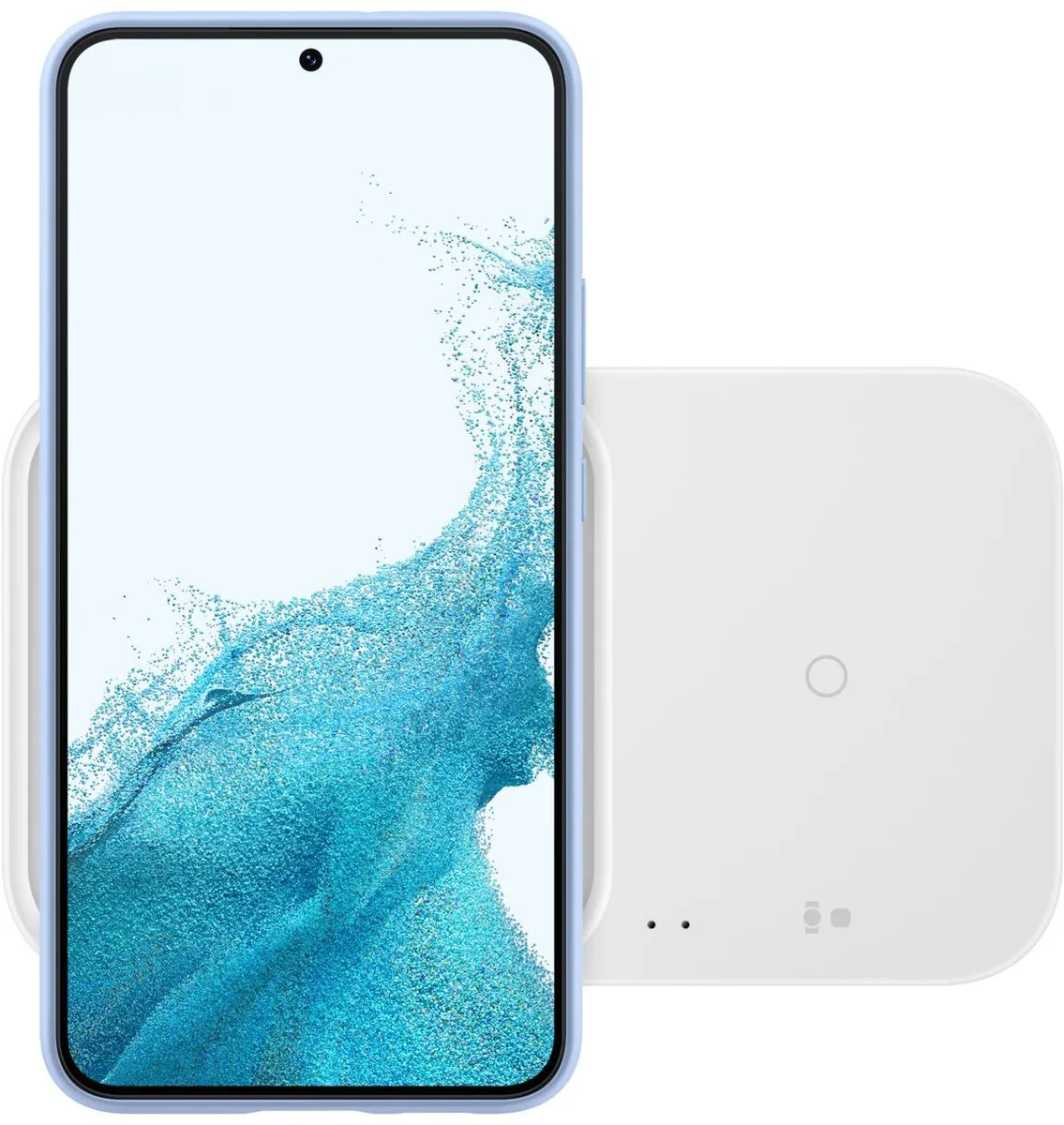 Зарядний пристрій бездротовий Samsung Duo 15Вт, білий