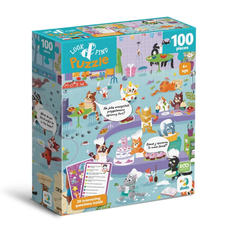 Дитячий пазл DoDo Toys картон 100 елементів багатоколірний