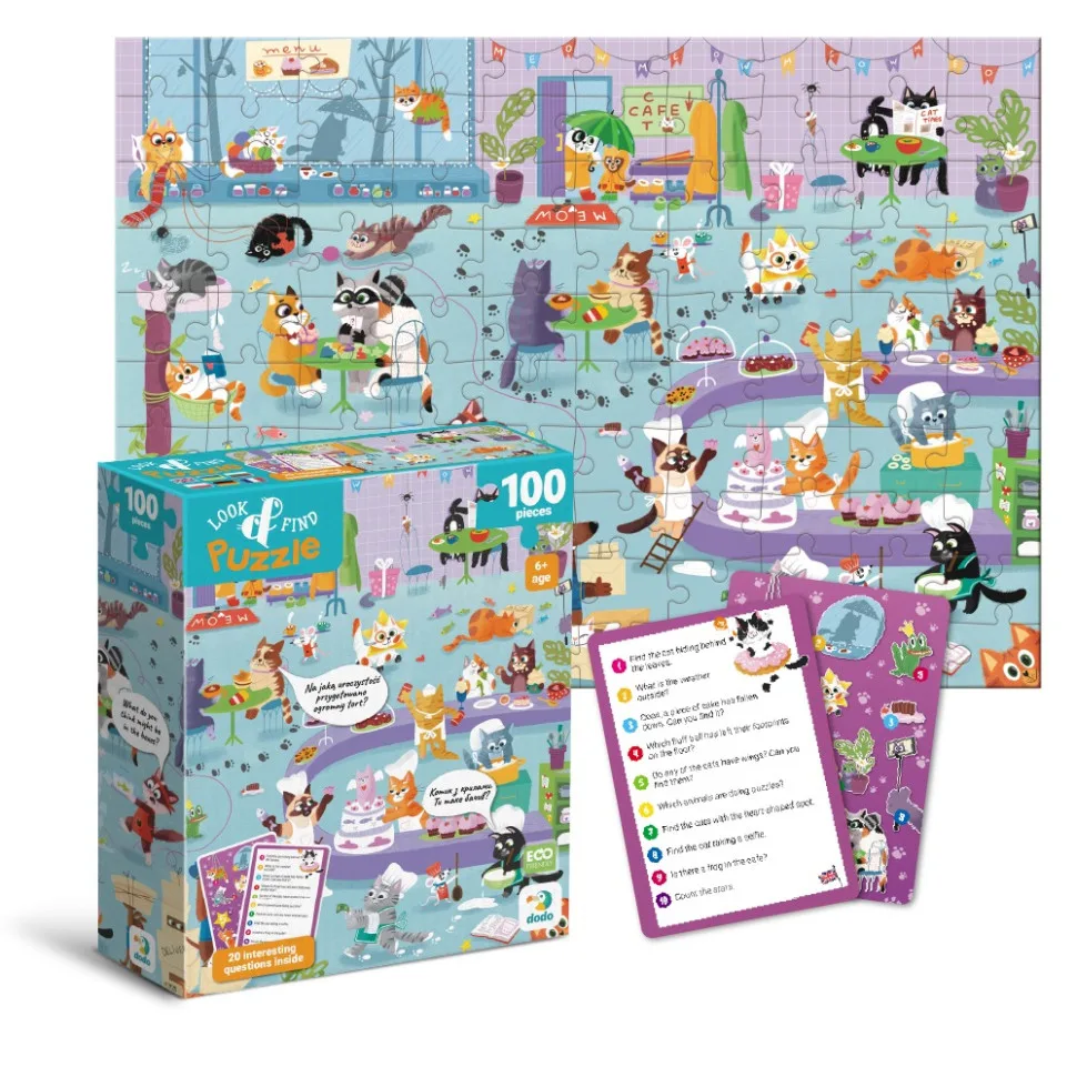 Дитячий пазл DoDo Toys картон 100 елементів багатоколірний