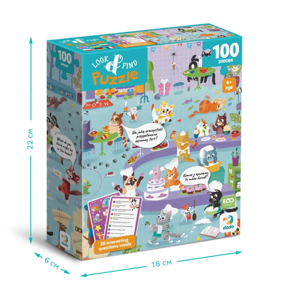 Дитячий пазл DoDo Toys картон 100 елементів багатоколірний
