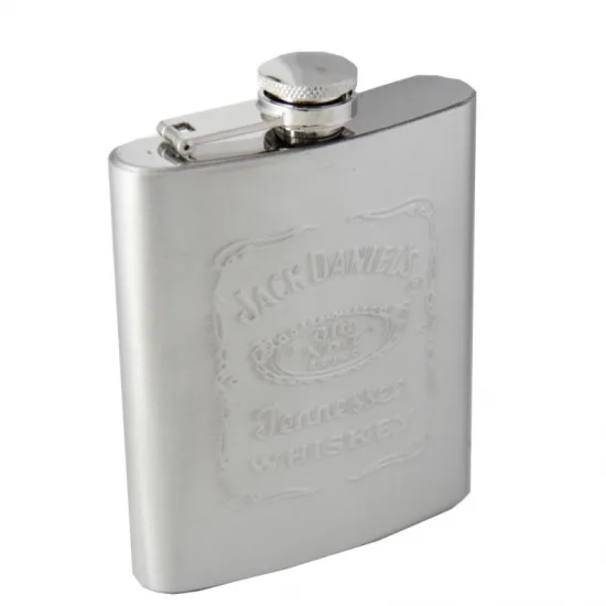 Набір для віскі Jack Daniels фляга 9 oz 270 мл нержавіюча сталь срібляста