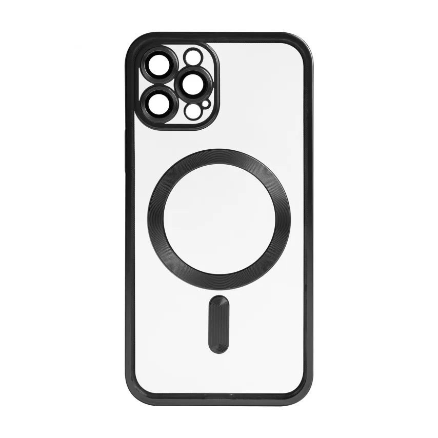 Чохол MagSafe для iPhone 12 Pro Max силікон чорний матовий