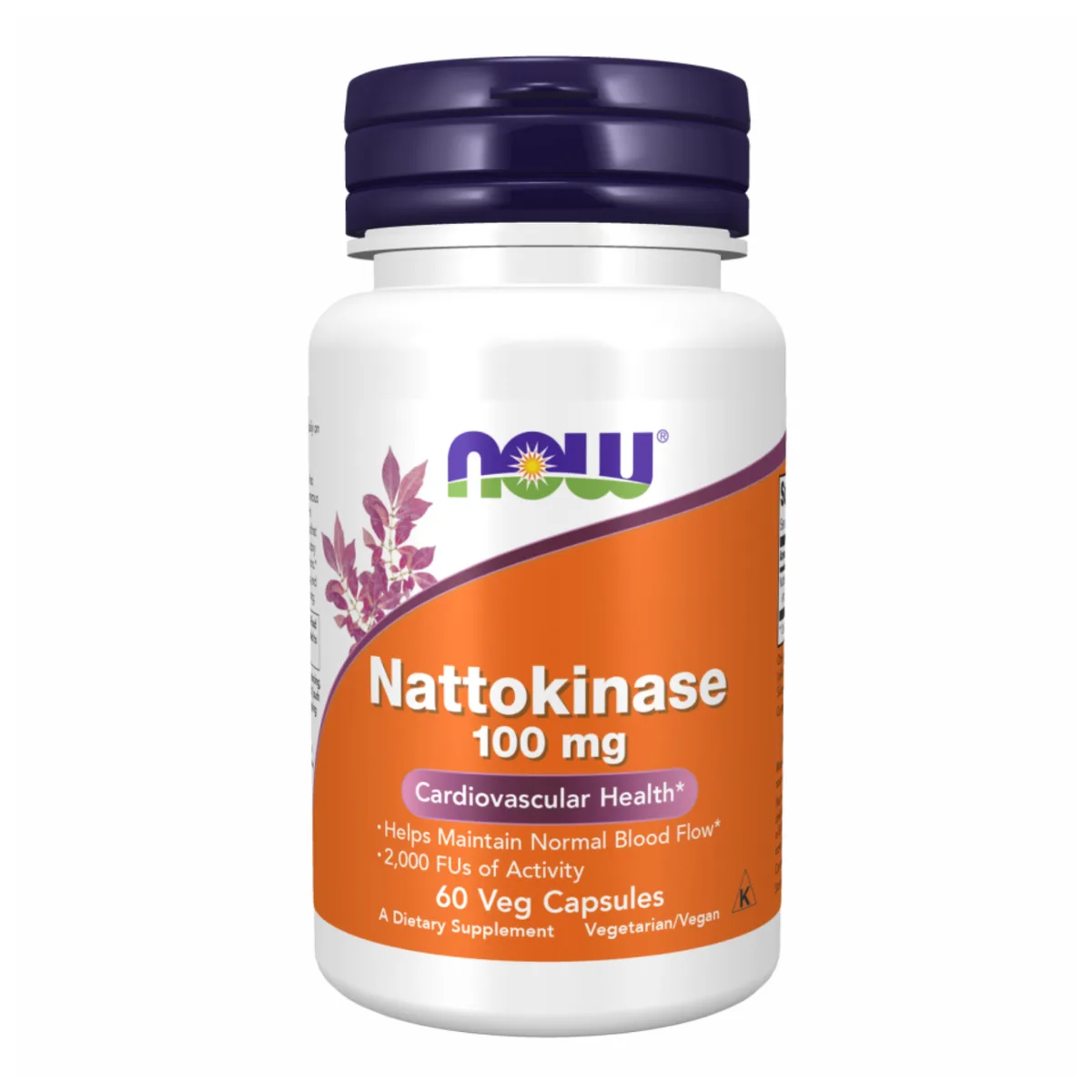 Наттокиназа NOW Foods 100 мг 60 капсул вегетарианские