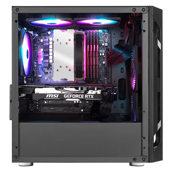 Корпус SilverStone Fara FAH1MB-PRO без БЖ, 1xUSB3.0, 2xUSB2.0, 3x120мм, ARGB VGA 320мм, LCS ready, TG Side Panel, mATX, чорний