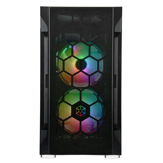 Корпус SilverStone Fara FAH1MB-PRO без БЖ, 1xUSB3.0, 2xUSB2.0, 3x120мм, ARGB VGA 320мм, LCS ready, TG Side Panel, mATX, чорний