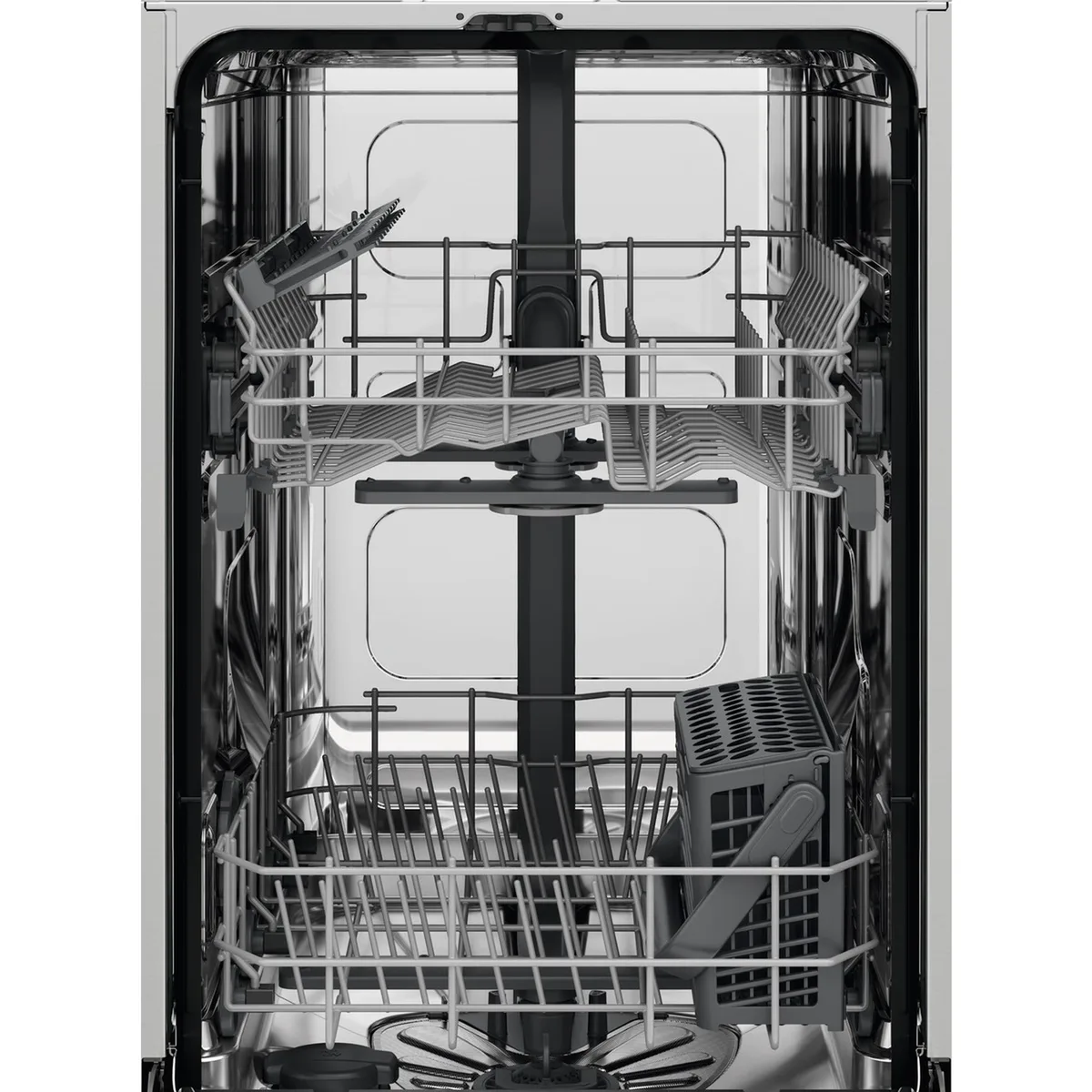 Посудомийна машина Electrolux, 9 комплектів, клас енергоспоживання F, 45 см, інверторна, біла.